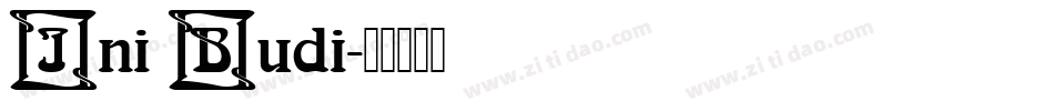 Ini Budi字体转换